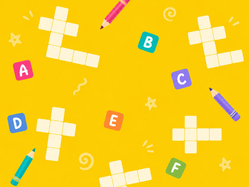 Crosswords printable pack for kids