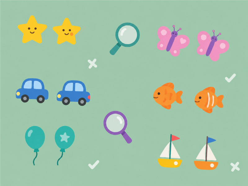 Spot the difference printable pack for kids