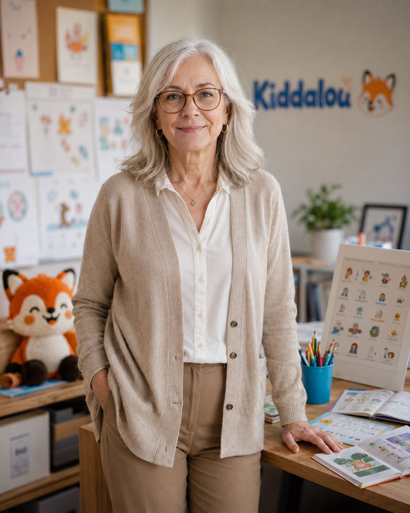 Clara Chalkwell, primary school teacher and pedagogue at Kiddalou
