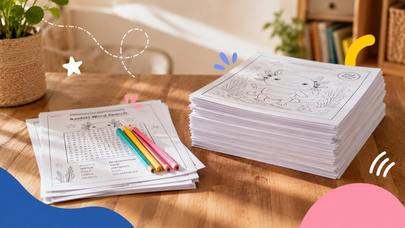 Four categories of homeschool printable: skill practice, independent block, retrieval, and transition